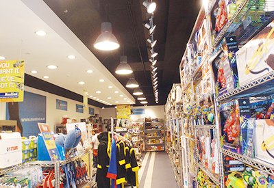 Retail lighting - Menkind store